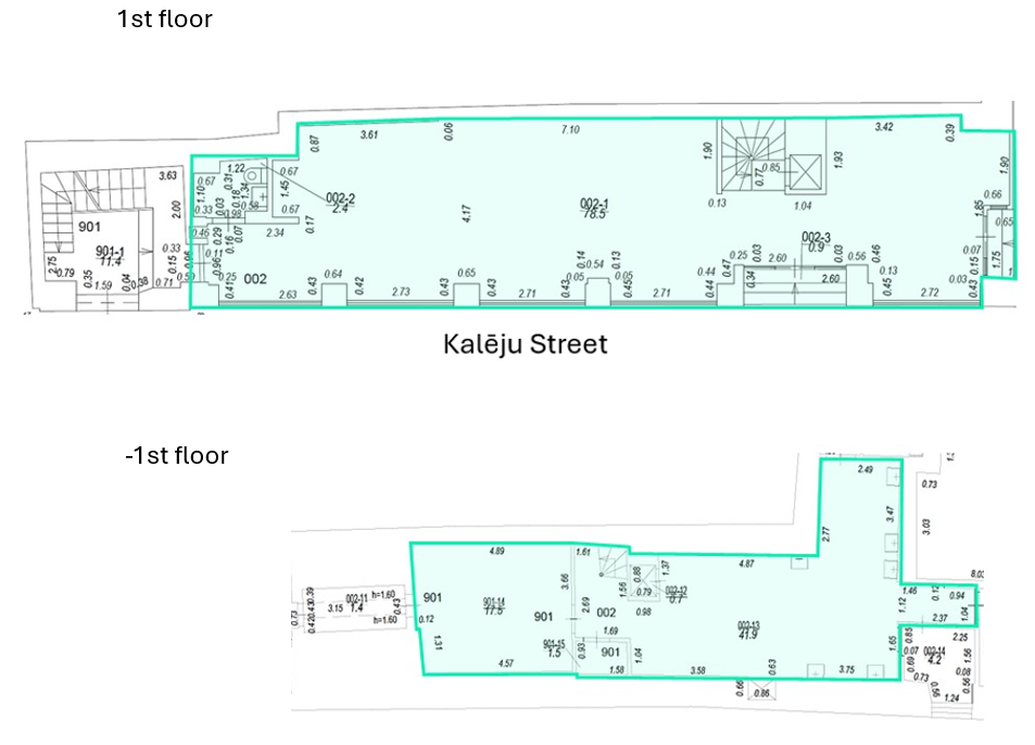 Kaļķu Street 12, Old Town, Riga, -1/1st floor, 155.34m²