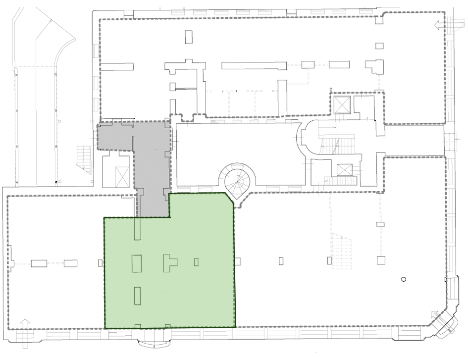 1st-floor 141 sqm commercial space on Brīvības Boulevard 21 