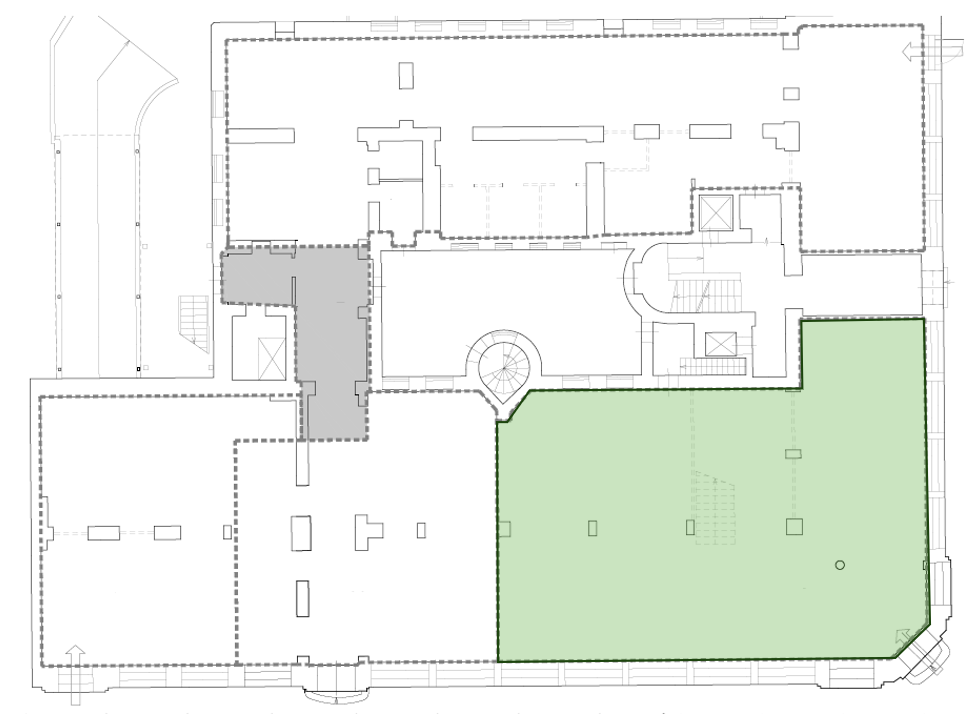 1st-floor 270 sqm commercial space on Brīvības Boulevard 21 