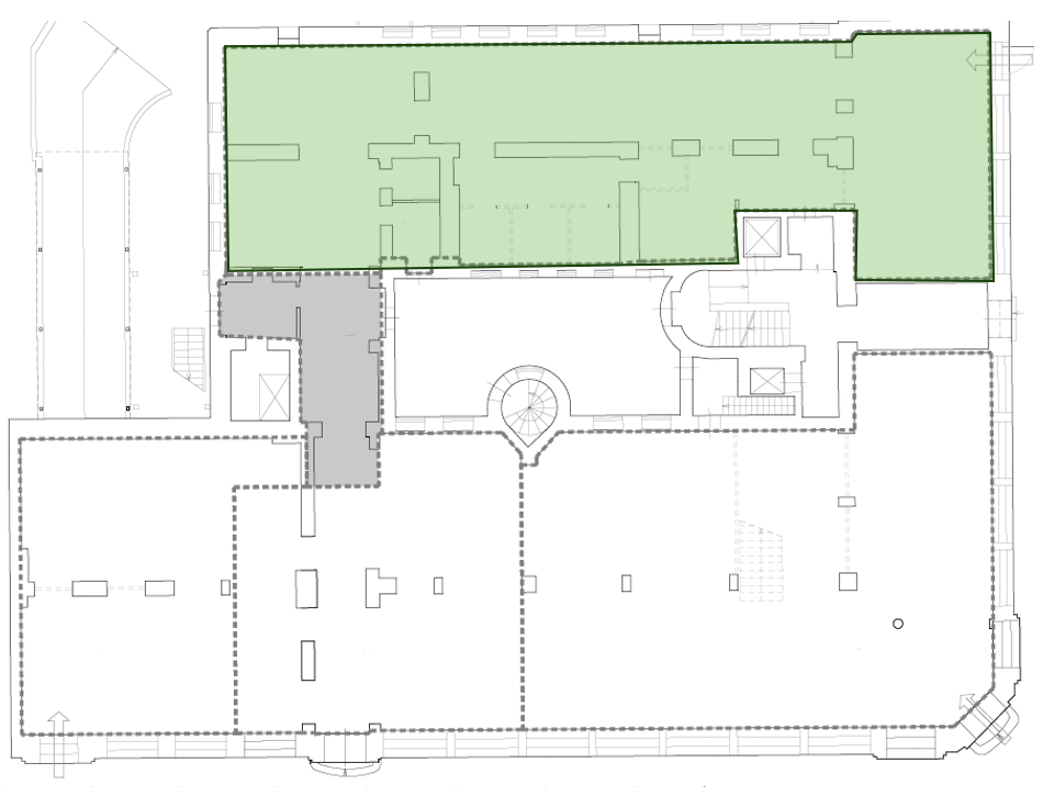 1st-floor 302 sqm commercial space on Brīvības Boulevard 21 