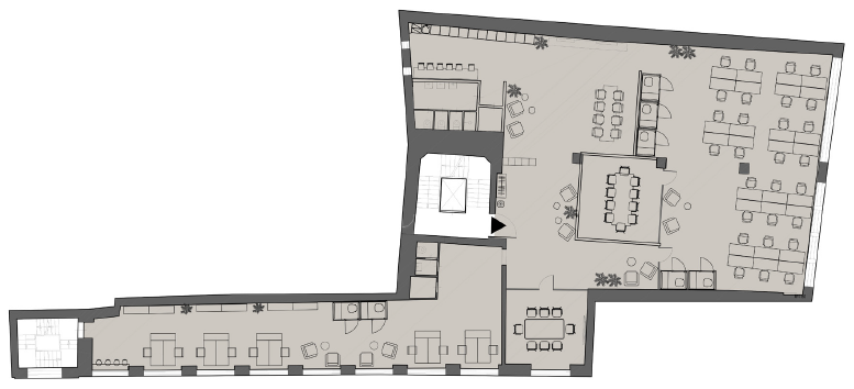 2nd floor 531 sqm office space on Kaļķu Street 12